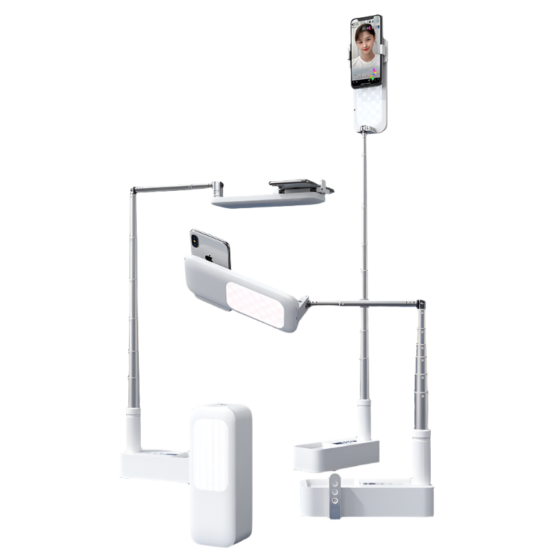 Retractable Phone Holder For Wireless Live Broadcast