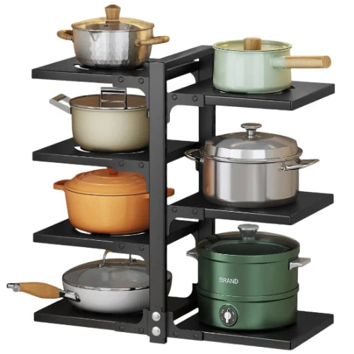 Adjustable Pots-n-Pans Organizer Rack