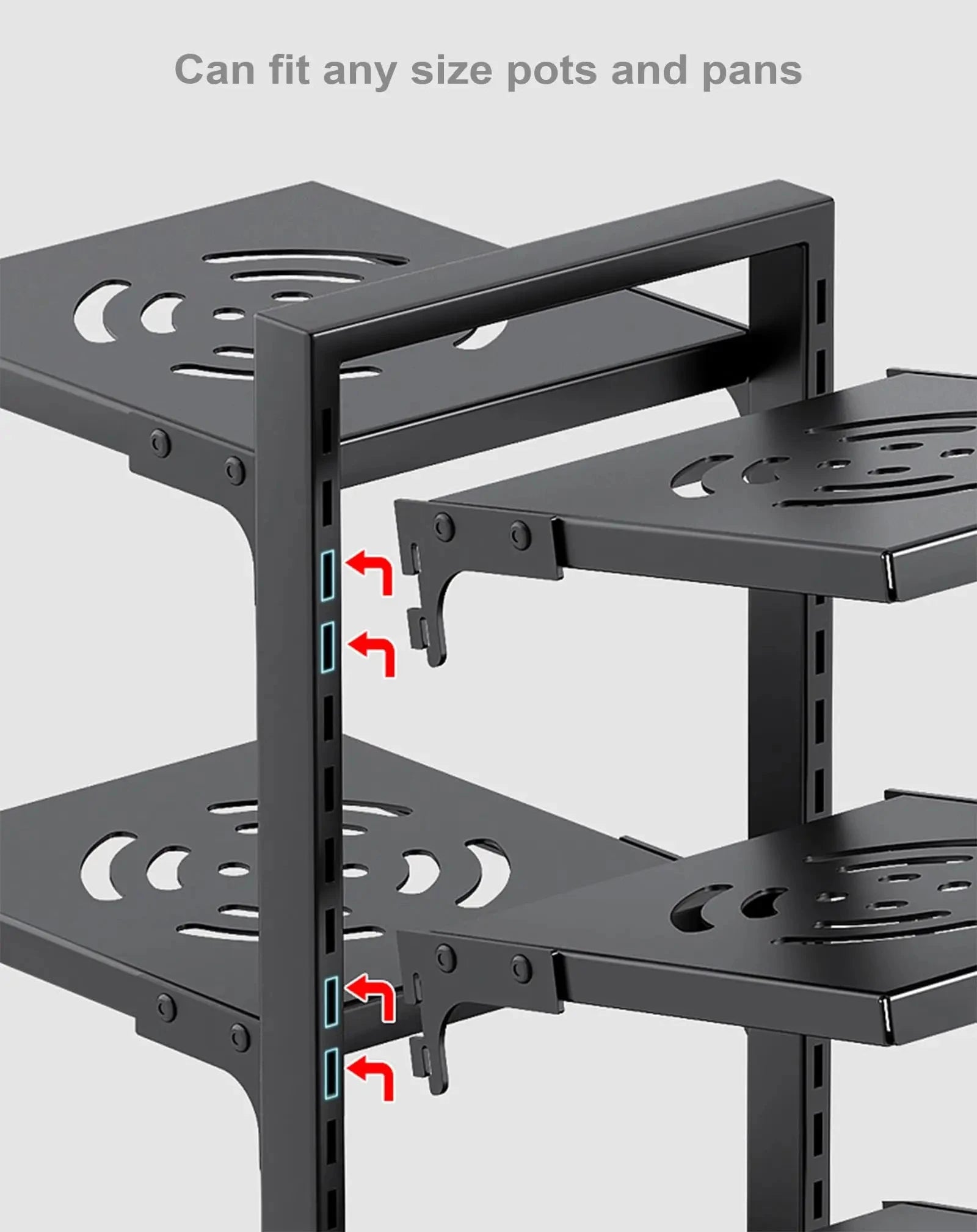 Adjustable Pots-n-Pans Organizer Rack