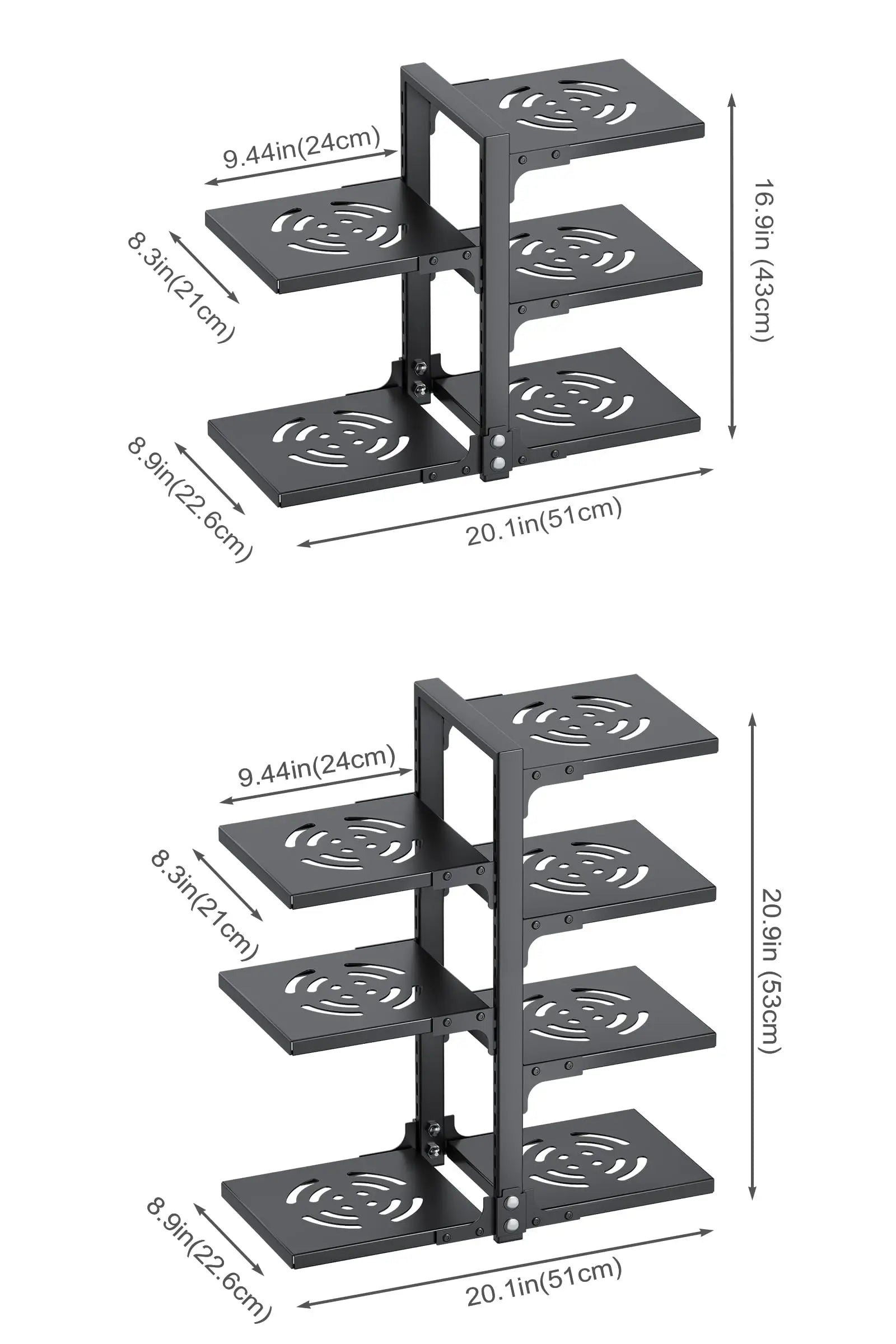 Adjustable Pots-n-Pans Organizer Rack